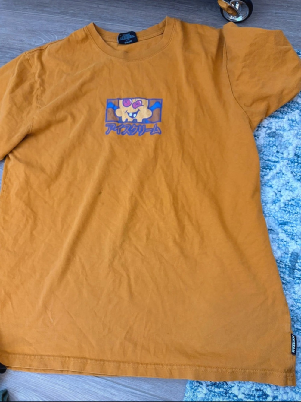 Icecream Short Sleeve Tee with Cartoon Graphic